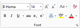 معرفی بخش فونت (Font) از سربرگ Home در واژه پرداز ۲۰۱۳ | کدنویسی به زبان ساده - youcode.ir