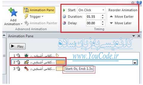 متحرک سازی اسلاید ها در نرم افزار پاورپوینت ۲۰۱۰ | کدنویسی به زبان ساده - youcode.ir