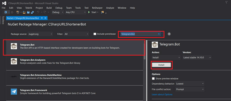 آموزش ساخت ربات تلگرام با سی شارپ به زبان ساده